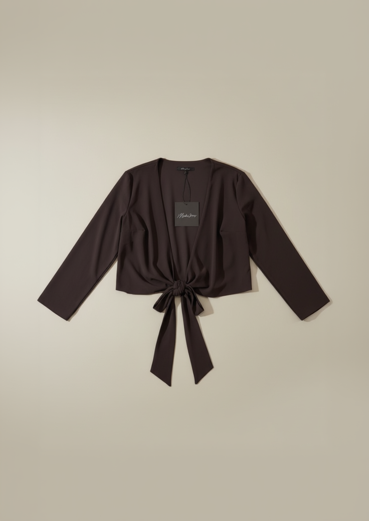 Blusa marrone scuro