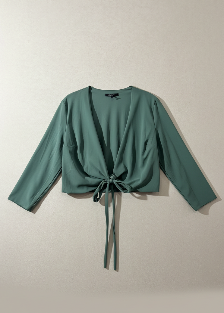Blusa verde salvia