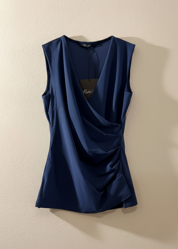 Top blu navy - flat lay